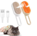 PAWNOX 3-1 Pet Brush Massage Dog & Cat Steamer With Hair Removal